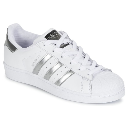 adidas superstar blanc argent femme